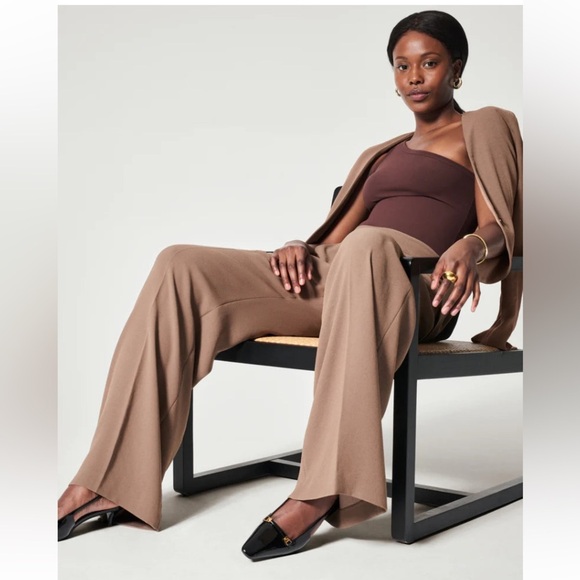 NWT Spanx Crepe Pleated Trouser - Picture 5 of 12